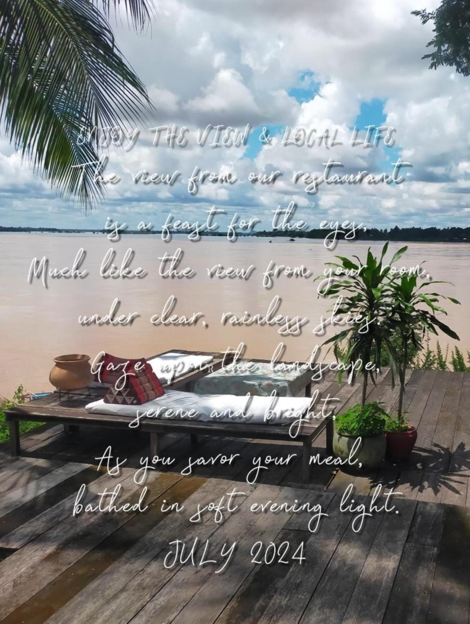 Pomelo Restaurant And Guesthouse - Fishermen & Tammarine Cottages Riverfront - Experience Nature, Culture And Adventure & Tailor-Made Tour Ban Khon ภายนอก รูปภาพ
